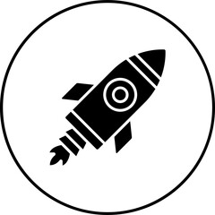 Canvas Print - Rocket Icon