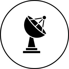 Canvas Print - Satellite Dish Icon