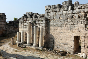 Wall Mural - Hierapolis Ancient City is a city from the Phrygian period. Ruins of a building in the ancient city.	