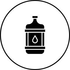 Canvas Print - Oil Bottle Icon