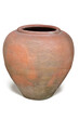 A big water clay jar isolated, traditional asian clay jar ,Very nice to decorate in the garden.