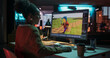 © Gorodenkoff - Portrait of Black Female Video Game Designer Creating Metaverse and Design Video Game Character in Creative Office at Night. Focused Woman Working on a New 3D Level on Her Desktop Computer