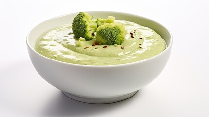 Canvas Print - Broccoli soup. Generative AI