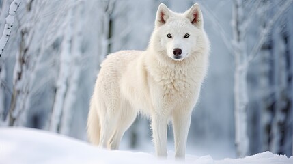  Husky dog. Generative AI