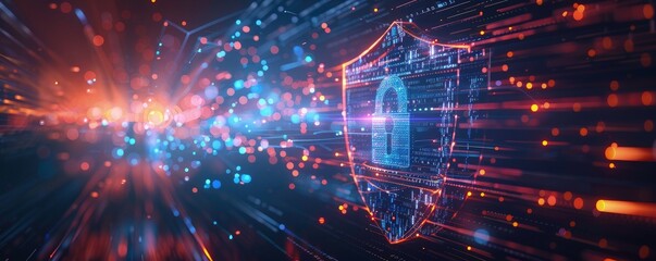 encryption Cyber security and data protection, Network security, protect financial transaction data,a background for cyber security with copy space