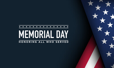 Wall Mural - Memorial Day Background Design.