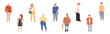 © Happypictures - Fat People Characters with Full Body and Obesity Vector Set