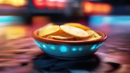 Wall Mural - chips in a bowl