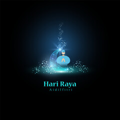 Wall Mural - Vector illustration of Hari Raya Aidilfitri social media feed template