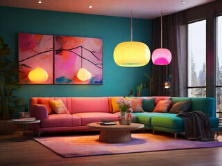 Use colorful and adjustable lighting to create the perfect ambiance for different phases of the creative processar.