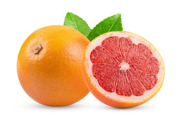 Wall Mural - Grapefruit isolated on transparent png