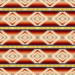 Wall Mural - Tribal southwestern native seamless pattern. 