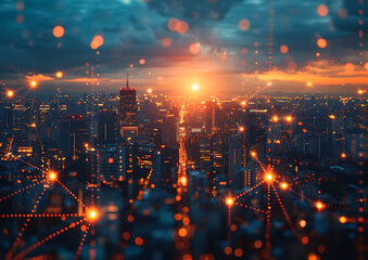 Aufkleber - Next-Gen Connectivity: Exploring the Interplay of 5G, Cloud Computing, and Global Connectivity for Smart Cities
