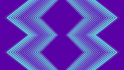 Poster - Digital loop animation of abstract symmetrical geometric pattern. 3d rendering