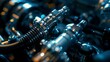 The mechanic carefully examined the car's engine during the repair, checking the spark plug, coil, and other metal parts for any maintenance issues.