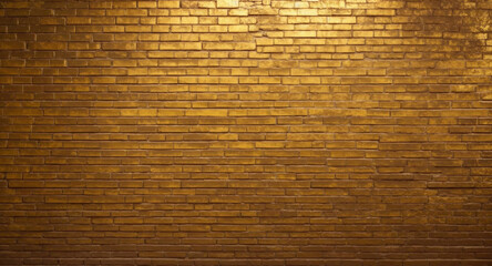 Gold brick wall color. Gold color of brick wall pattern wallpaper background.