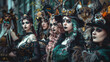 © brillianata - Cosplayers of witches, event with creatures from mystical and fantasy worlds.