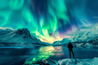 fresh and pure captivating beauty of Northern Lights, showcasing swirling patterns, vivid colors, and sense of awe and inspiration that these natural light displays evoke