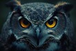 Mystic Gaze of an Owl: Intensity Captured in Feathers and Eyes - Generative AI