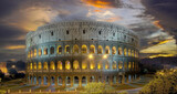 Fototapeta Na sufit - Colosseum Rom Abendrot beleuchtet