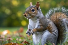 Close-up Portrait Of A Squirrel