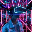 Postmodern VR escape holographic mazes