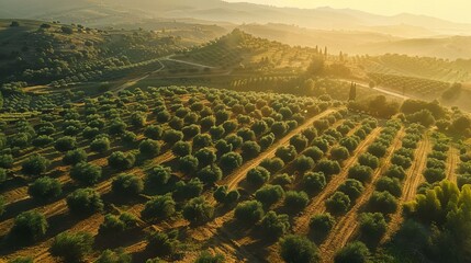 Wall Mural - vineyard in the morning