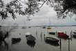 Pleasure boats on Lake Ammersee in Bavaria, Germany