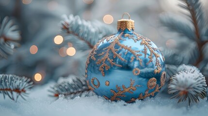 Leinwandbilder - Greeting card for the New Year in cyber style. Winter holiday background.