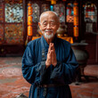 Monk in Spiritual Contemplation