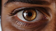 Close up of brown man eye
