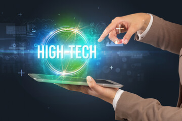 Poster - Close-up of a touchscreen, new tech concept