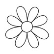 flower line icon.