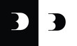 BD, DB, B, D, Abstract Letters Logo Monogram