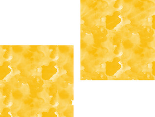 two yellow painted boxes on transparent background clip art