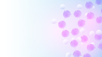 Poster - DNA Abstract Background with Deoxyribonucleic Acid Structure and Cell Molecules For Science Research and Gene genetic, Healthcare, and Medicine Design