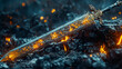 Old Blade. Flaming Sword