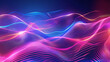 3d renders abstract panoramic backgrounds with glowing, abstract colorful neon waves background