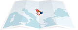 Fototapeta  - Serbia map