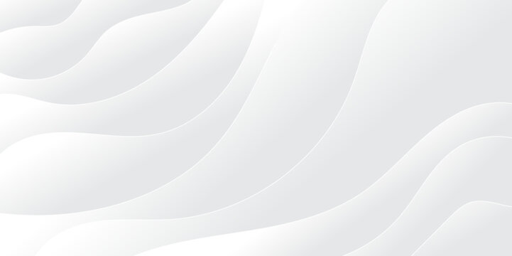 abstract white paper wave background and abstract gradient and white wave curve lines banner backgro