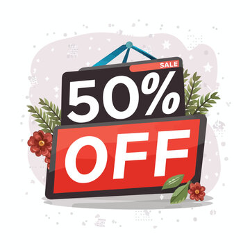 Discount tag sale template design