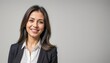 © danilo - portrait of a latin / Brazilian business woman, neutral background
