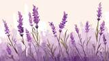 Fototapeta Lawenda - Painted lavender on a textured background Flat Vector