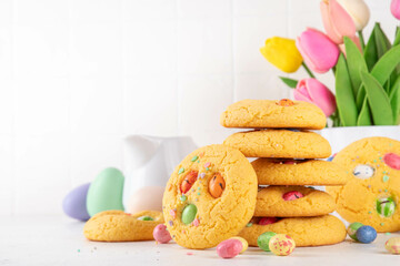 Wall Mural - Colorful Funfetti chocolate chips Mix Cookies