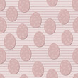 Easter eggs decorated with delicate botanical design spring season holiday vector seamless pattern on pastel pink dotted background