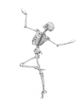 structural skeleton is doing a classic dance pose