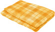 yellow Checkered Beach towel picnic blanket in watercolor