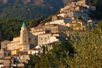 Wall Mural - Viggianello, Potenza district, Basilicata, Italy, Pollino National Park, view of the village