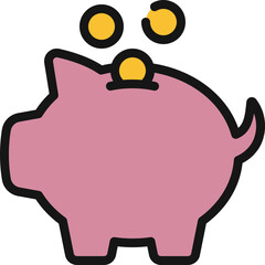 Wall Mural - Piggy Bank Savings Icon