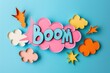© Lubos Chlubny - Colorful boom text in 3d comic style